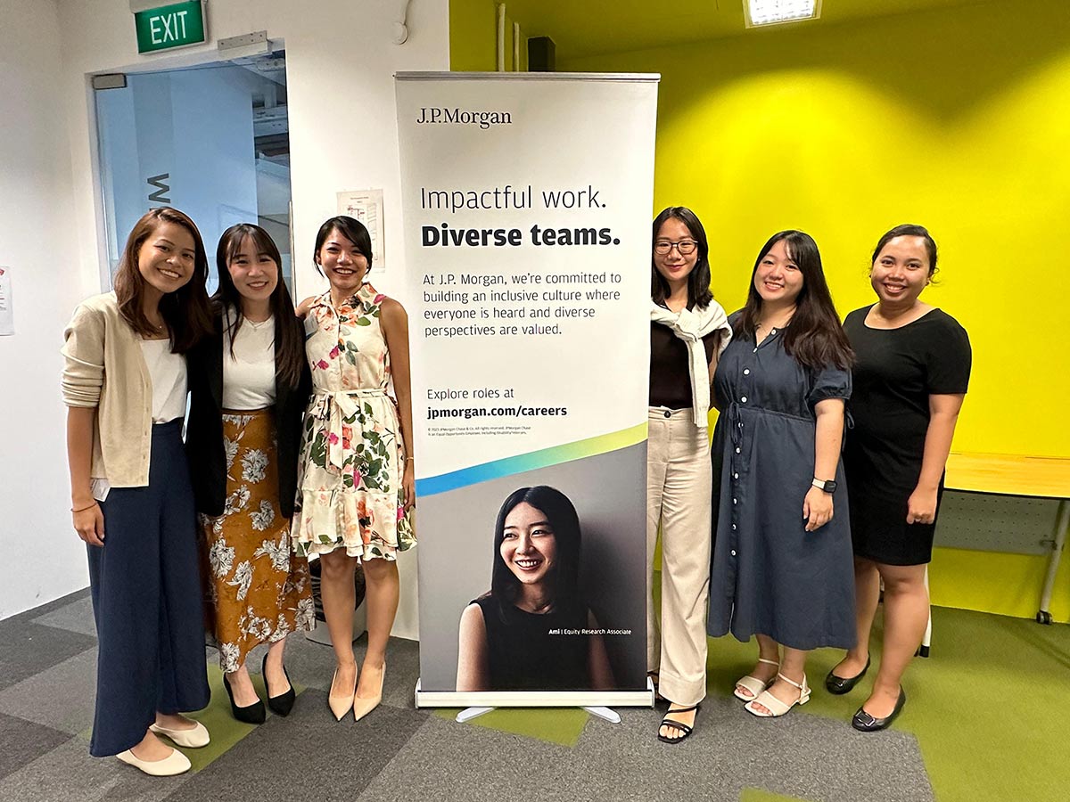 Hazel Lim in a group photo.