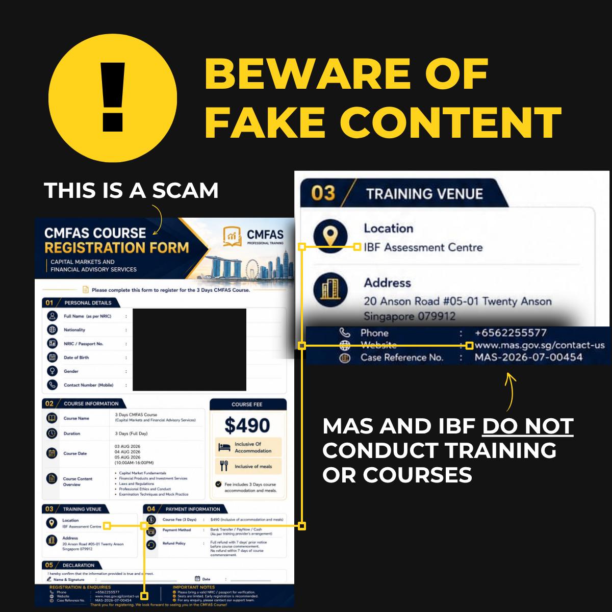 Scam advisory
