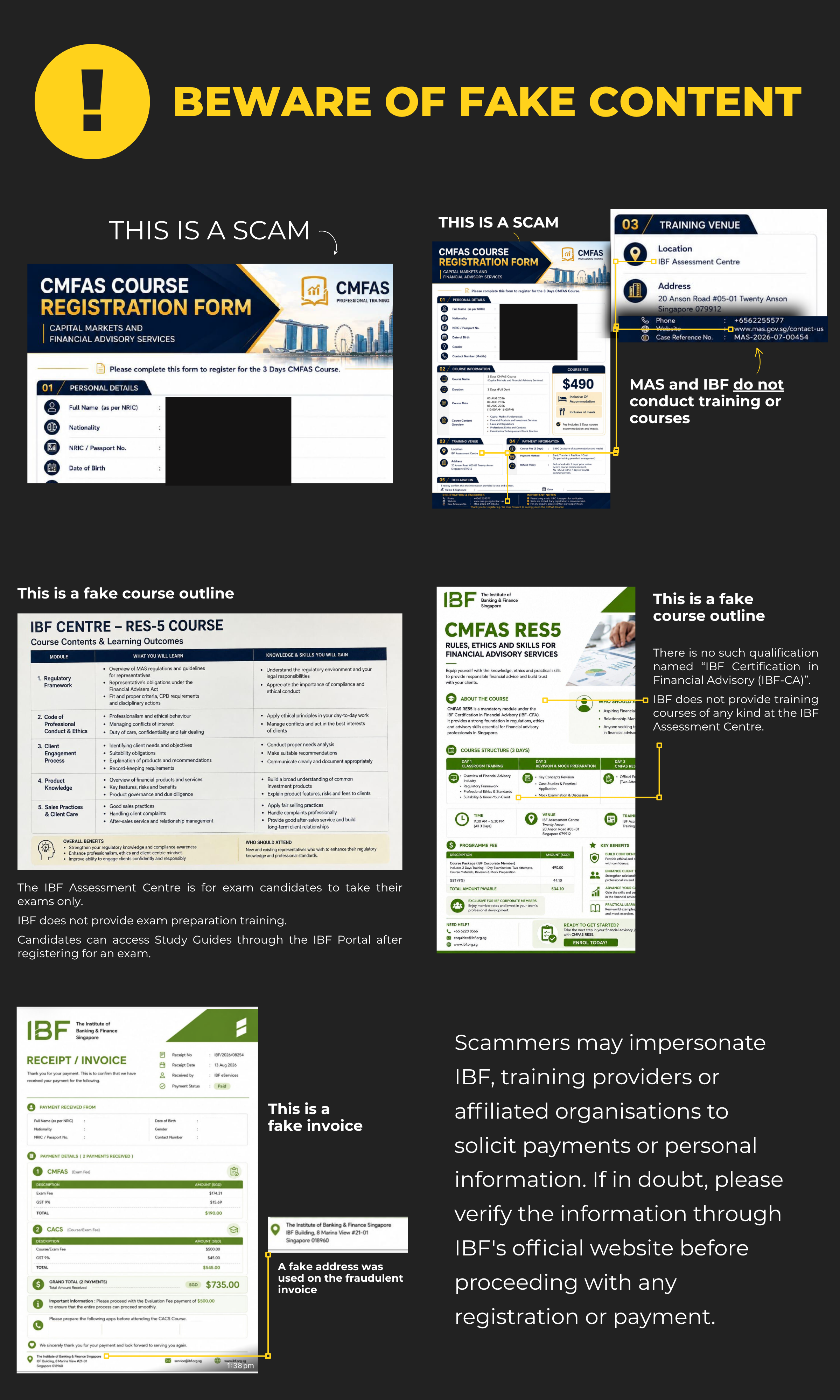 IBF Singapore Scam Advisory 2026